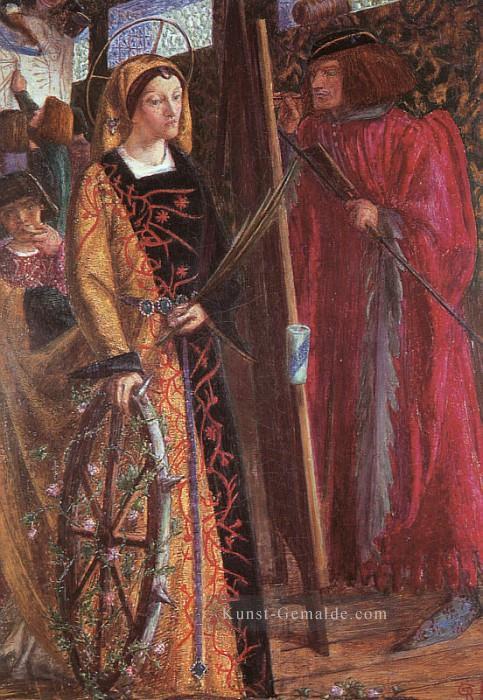 St Catherine Präraffaeliten Bruderschaft Dante Gabriel Rossetti Ölgemälde
